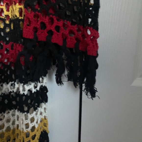 ORNATELY FRINGED CROCHETED SWEATER - Picture 6 of 12